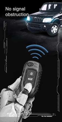 Image of Auto Thrill Premium Key Cover For Compatible With Mahindra Scorpio N | 3Xo | Xuv 300 | Marazzo | Xuv 700 | Xuv 400 Ev | Bolero | Thar 3 Button Flip Key