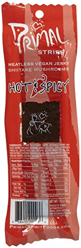 Primal Strips Hot & Spicy Meatless Jerky - 1 oz - 24 ct