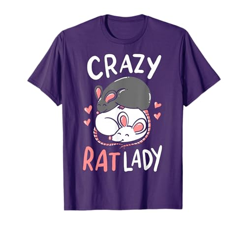 Rat Rats Crazy Rat Lady Love Cute Funny Pet Gift T-Shirt