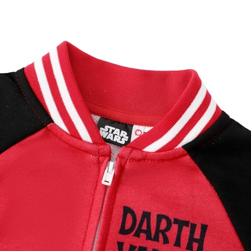 STAR WARS Boy Girl Varsity Jacket Zipper Lightweight Bomber Snap Button Front Cardigan Outerwear Fall Cloth Sweatshirt 2-13Y3