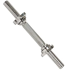 Sunny Health & Fitness 14″ Threaded Chrome Dumbbell Bar Pair – STDBH-14