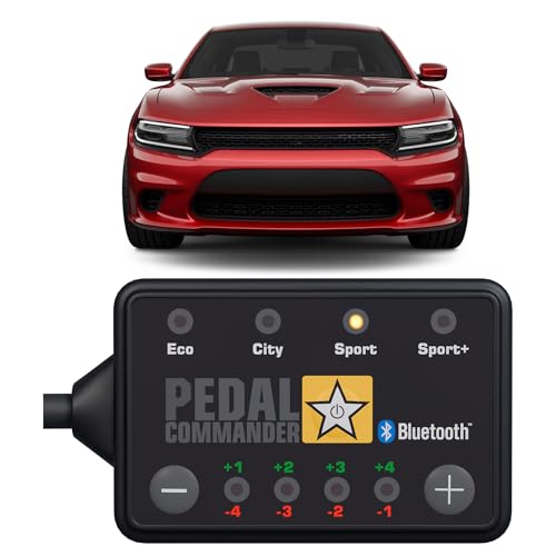 PEDAL COMMANDER Throttle Response Controller Compatible with Dodge Charger 2007-2024, 4 Driving Modes, 36 Adjustable Levels, Anti-Theft, and App Control - Dodge Charger Performance Accessory
