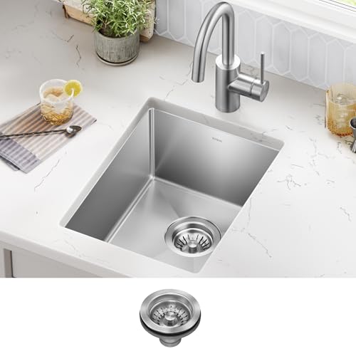 image for KRAUS Standart Pro 14 -inch Undermount Single Bowl 16 Gauge Stainless 