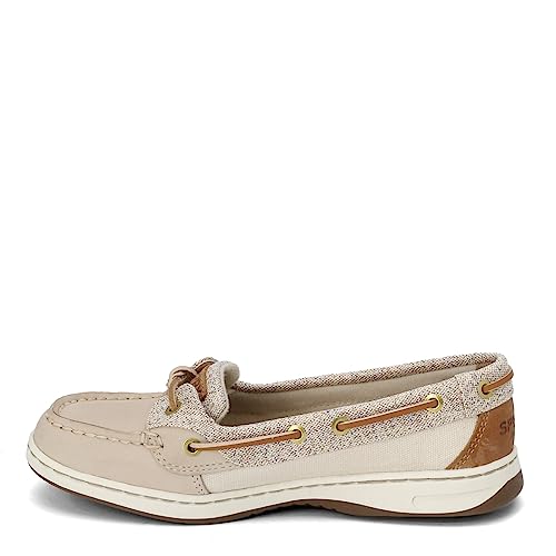 Image of Sperry womens Angelfish loafers shoes, Oat Light Tan, 10 US