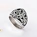 YLWJSP Freemason Ring - Signet Style, Stainless Steel, Size 9 - Masonic Master Mason Gift for Occasions