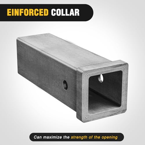 Image of Nilight Hitch Adapter 2.5 inch x 10 inch Combo Bar Trailer Receiver Tube Weld-on Raw Steel Hitch Bar