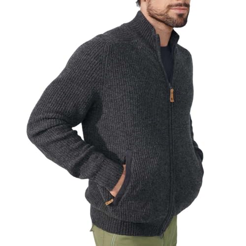 Fjällräven Övik Zip Cardigan Knit Dark Grey XL
