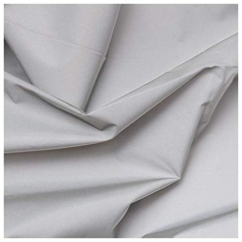 LTKJ 20" Wide Silver Reflective Fabric Safty Strip Gray Sew On Material 1.5'x39" 0.5Mx1M - Image 7