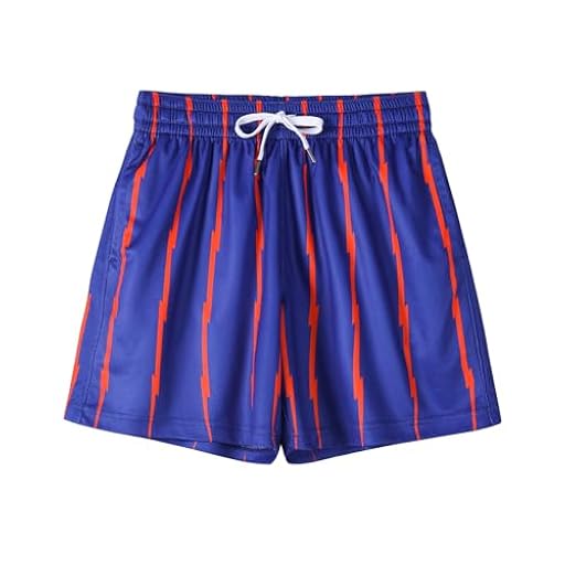 DIOTSR Pantalones cortos de baloncesto para hombre, con cordón, para correr, entrenamiento, verano, pantalones cortos casuales, 04 Rayas Azul Naranja, X-Large | Ya disponible en tu tienda friki favorita! En mundofriki.es!