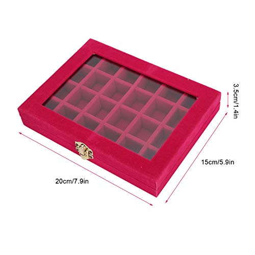 Boîte de rangement bijoux contre la perte des boucles et bagues - 7