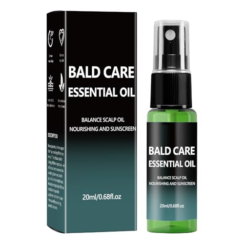 Soin Crâne Chauve - Lotion Apaisante 20 ml à Base de | Stimulateur d'Hydratation du Cuir Chevelu | pour Hommes, Père, Grand-père