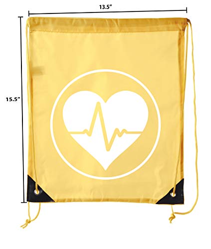 Image of Mato & Hash First Aid Backpack Drawstring Medical Bag for Emergencies or Epi Pen & Medicine - 6PK Athletic Gold CA2500FirstAid S3