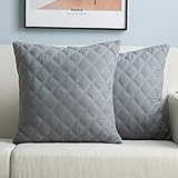 Lipo 20x20 Pillow Inserts Quilted- Set of 2 Up to 680GR Filling Throw Pillows Hypoallergenic - Beddi