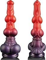 【Fantasy horse knoten Dildo】Das big animal Dildo hat ein einzigartiges Doppelknoten-Design, das vom Pferd Penis inspiriert ist. Die kleine Knotenbreite beträgt 5,5cm, die größere 6,8cm. Die Knoten stimulieren intensiv die empfindlichen Stellen und bi...