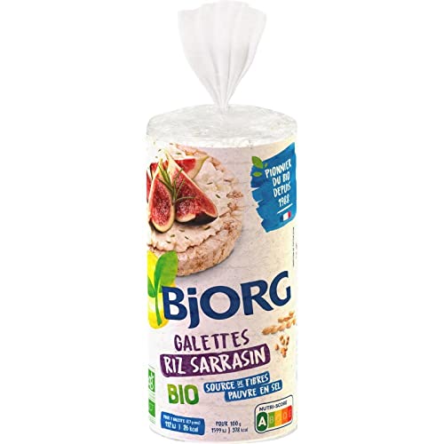 BJORG - Galettes Au Sarasin Sans Sel Bio Sans Gluten 130G - Lot De 4 - Offre Special