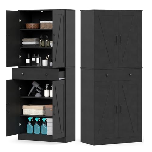KOMFOTTEU Aparador de Cocina Alto, Armario...