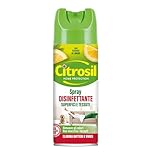 Citrosil Disinfettante Spray, Superfici e Tessuti, Elimina Fino al 99,9% di Virus e Batteri, Essenze di Limone, 300 ml