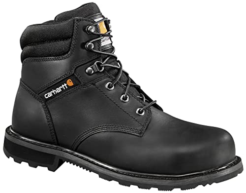 Carhartt Men's Traditional Welt 6" Steel Toe Work Boot, Black Oil Tanned, 8.5 M - image 1