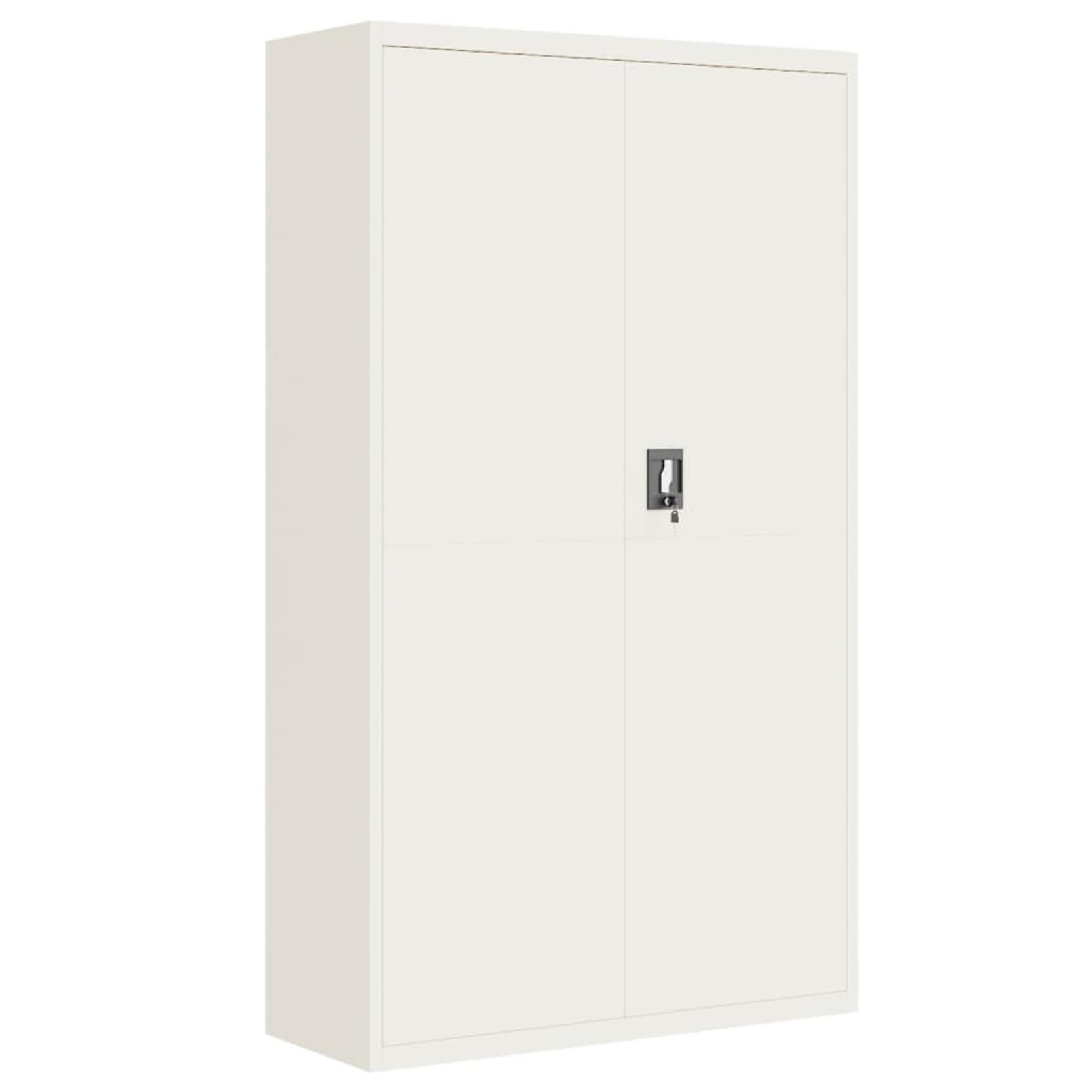 ZEYUAN Armadio Classificatore Bianco 105x40x180 cm in Acciaio,Armadi Archivio,Armadio Classificatore,Armadi da Ufficio,Schedario da Ufficio(SPU:339768)