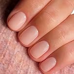 KANORINE Sheer Light Pink Gel Nail Polish, Jelly Milky Pink White Peach Translucent Color GEL POLISH UV Light Cure Gel Polish for Nail Art DIY Manicure and Pedicure at Home 15ML
