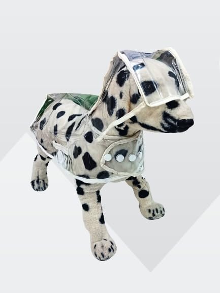 Dog Raincoat Transparent Dog Raincoat with Hood Poncho Transparent for Small Dogs Puppy Cats Transparent Waterproof Raincoat for Dogs in Spring and Summer(White) (20) (B0C2J85Z3J) Amazon Price History, Amazon Price Tracker