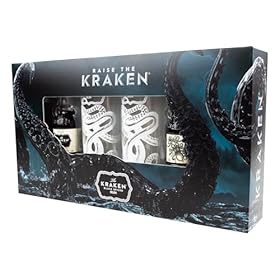 The Kraken Experience, Spiced Rum Gift Set - 2x 5cl Kraken Rum Black Spiced Miniature, Rum Glass and x2 Fever-Tree Ginger Beer, Cola 200ml, Rum Gifts for Him Birthday - Alcohol Gift Sets for Men – BEAMS INTERNATIONAL
