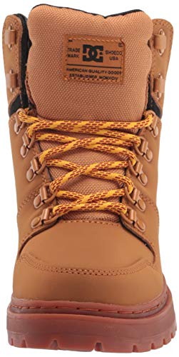 DC mens Cold Weather Casual Snow Boot, Wheat/Black, 10.5 US