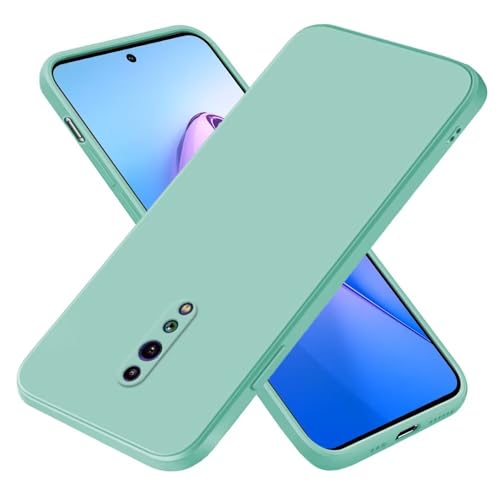 EASSGU Funda para OPPO RenoZ (6.4' Inches), Carcasa de Silicona Suave de TPU - Cian Claro