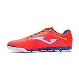 Synthetic Leather Joma, Indoor Football Trainers Hombre, Orange, 42 EU