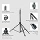 SMALLRIG 78.7 / 200cm Light Stand, Tragbare Fotografie-Stativ, Ideal für Reflektoren Softboxen Studio-Leuchten Regenschirme Ringlicht, Max Last 4kg, Gefaltet Größe 56cm, RA-S200-4379