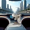 Silver Shiny Bee Vent Clips, Crystal Bee Car Air Freshener Vent Clip Car Bling Interior Decoration Rhinestone Bling Interior Accessories #1
