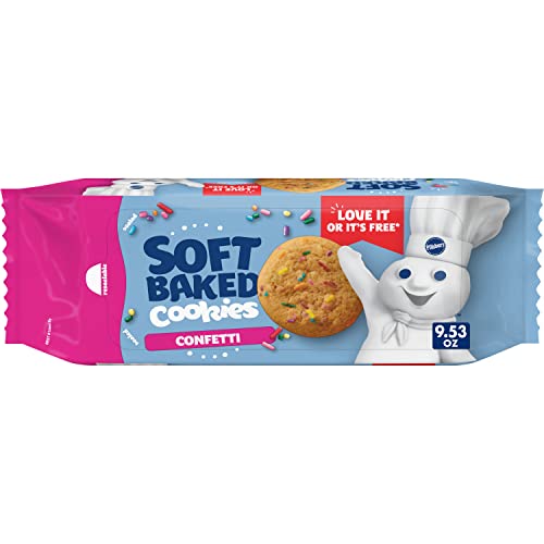 Pillsbury Soft Baked Cookies, Confetti, 9.53 Oz, 18 Ct #TOP14