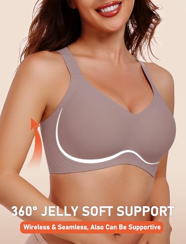 Image of Gailife Womens Wireless Push Up Bras for Women No Underwire Seamless Full Coverage Supportive T Shirt Everyday Bras