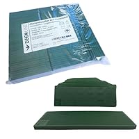 DECKLINE Abstandshalter Kunststoff - 100 Stück - 34 x 100 x 5 mm - Set - Distanzklötze für Fußböden, Fenstern, Türen - Verglasungsklötze - Unterlegplatten - Fensterklötze