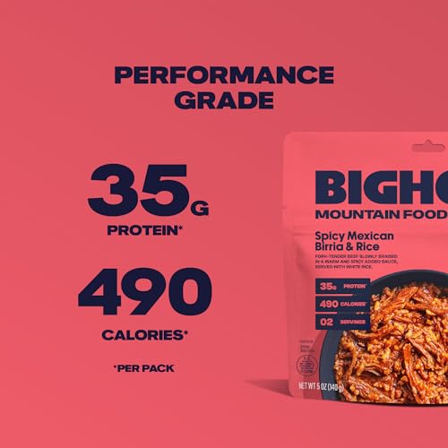 BIGHORN-Mountain-Food-Spicy-Mexican-Birria-and-Rice-freeze-dried-meals-for-backpacking-food-dehydrated-camping-food-for-backpacking-meal-just-add-water-great-taste-2-servings