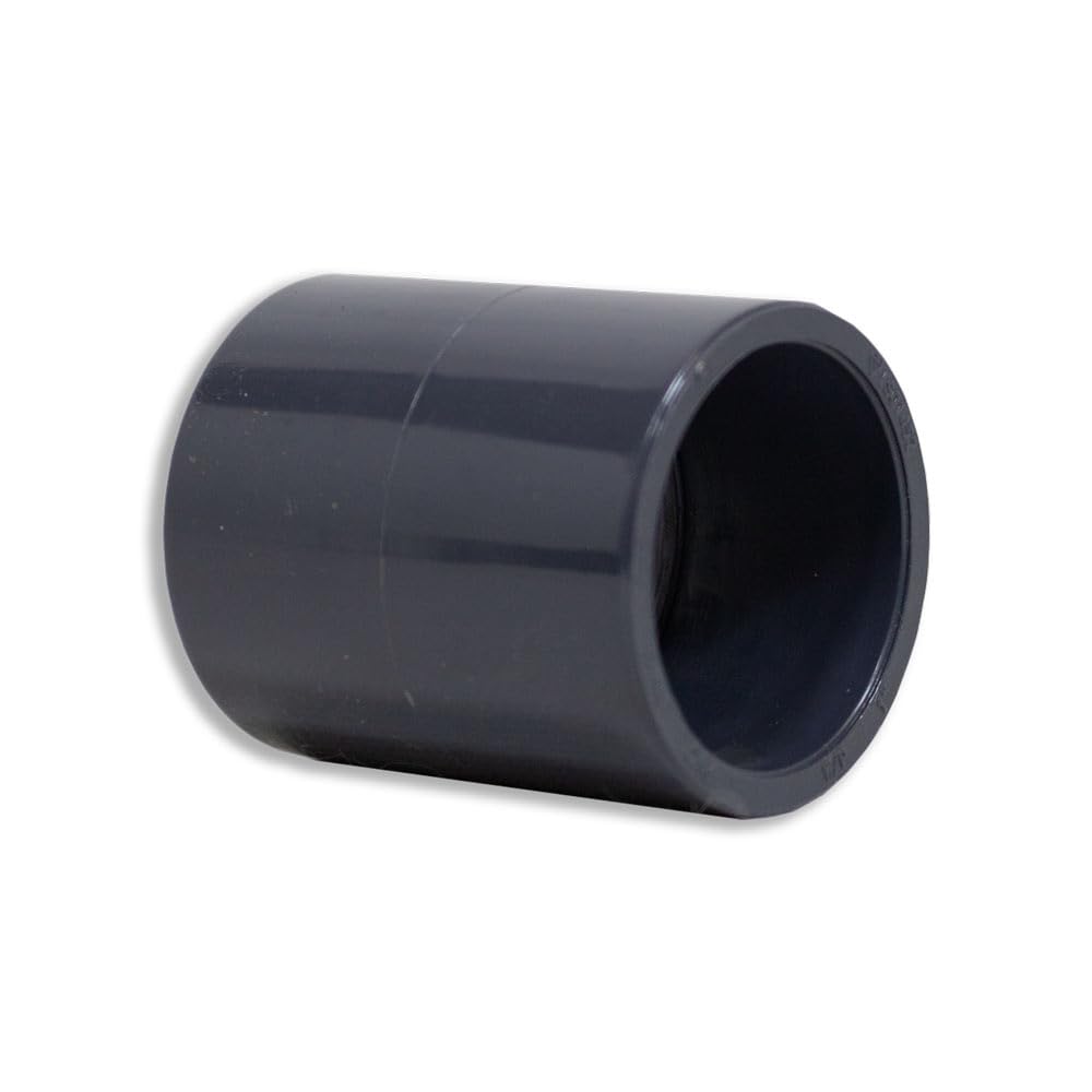 eco-filtration 33.4mm (1”) Solvent Weld Straight Connector – 33.4mm Pressure Pipe Fitting | Heavy-Duty PVC Pipe Joiner for Ponds, Filters & Water Systems
