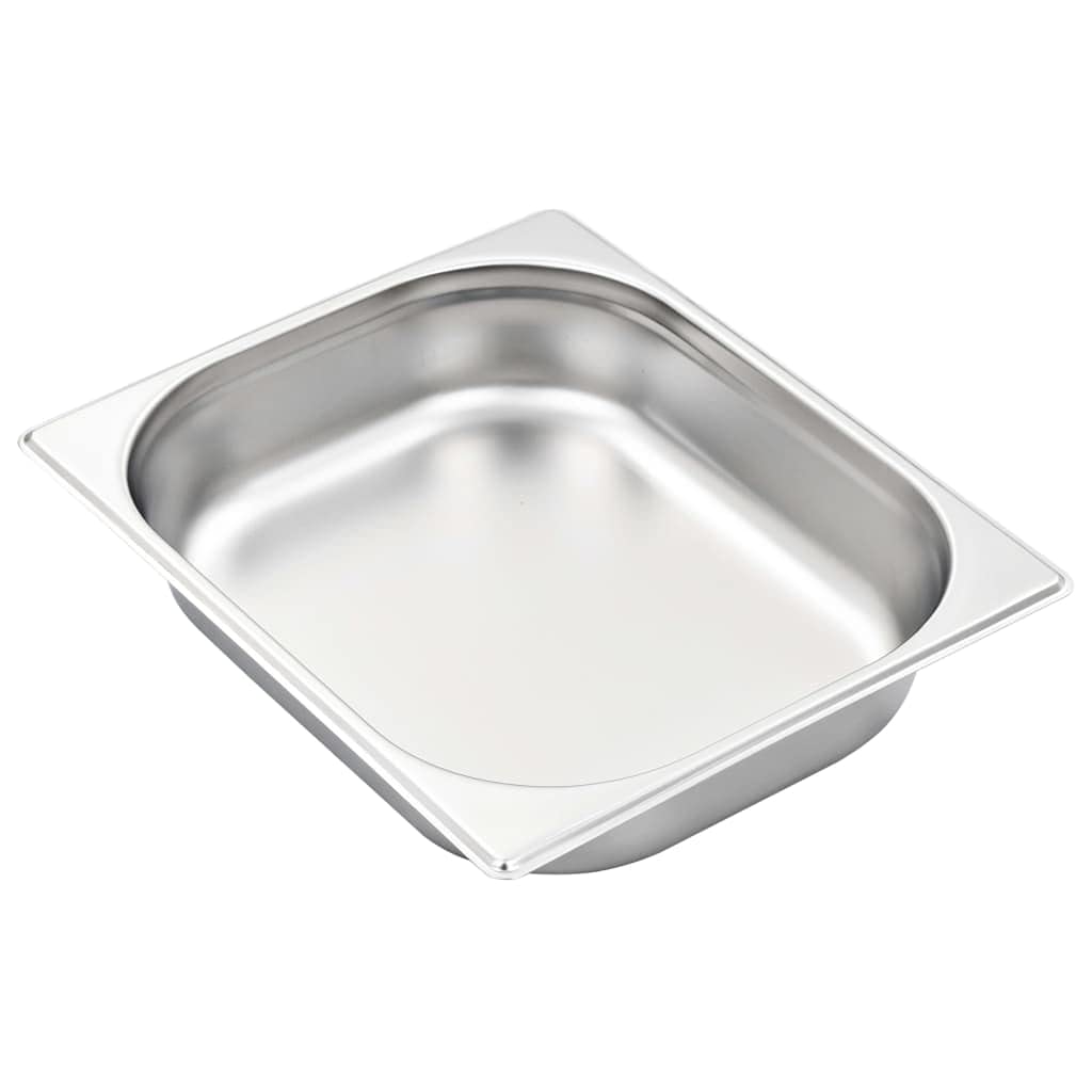 Gastronorm - Recipientes de acero inoxidable GN 1/2 65 mm, 4 unidades