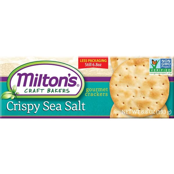 Milton's Craft Bakers, Baked Crackers Crispy Sea Salt, 6.8