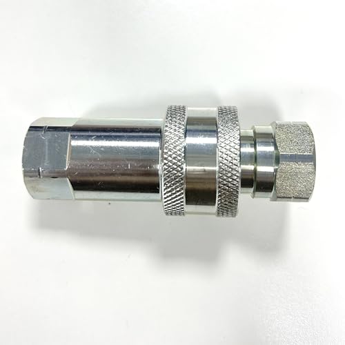 Image of 3 /8 inch NPT Ag Hydraulic Quick Connect Tractor Couplers with Dust Caps, ISO 5675 and ISO 7241-1 A Hydraulic Quick Coupler