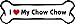 Imagine This Bone Car Magnet, I Love My Chow Chow, 2-Inch by 7-Inch