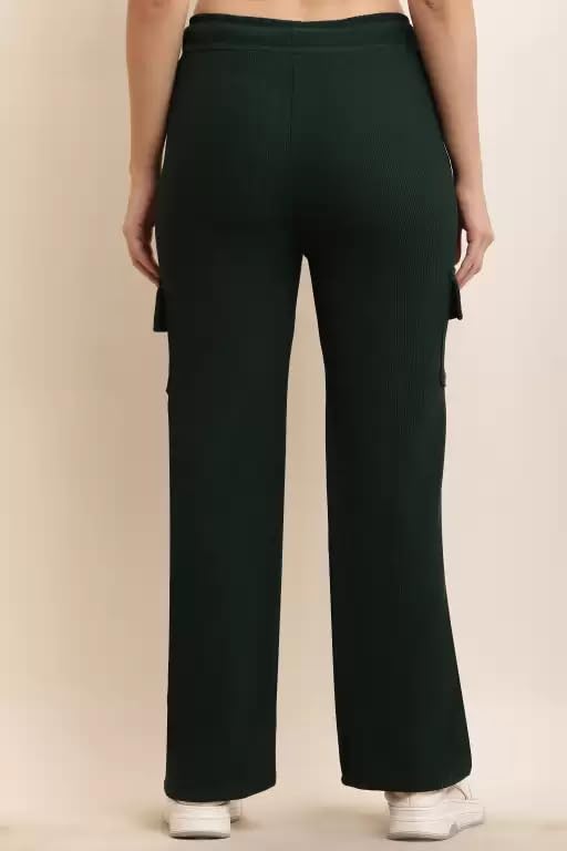 Image of Women Solid Loose Fit Knitted Cargo - Parent (BZCR9)