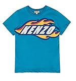 T-shirt Kenzo kids modello FRED SCUBA BLUE KN1057