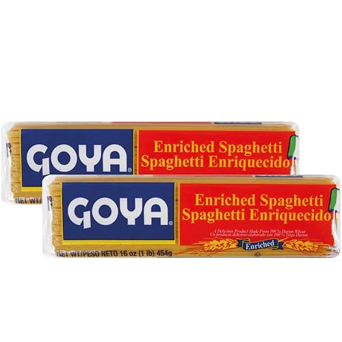 Goya Spaghetti Pasta, Noodles, Classic, Italian, Dishes, Pack of 2,