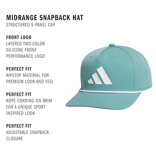 Image of adidas Men's Midrange Hat - Athletic Structured Snapback Cap