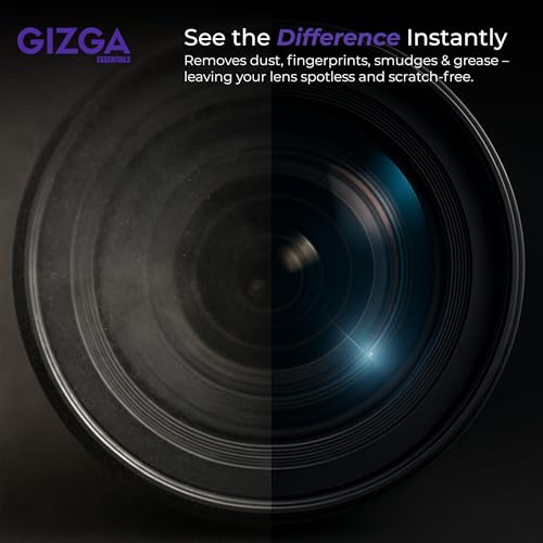 Gizga Pro Series 6-in-1 Cleaning KIT - 30ml Cleaning Spray, Air Blower, 50-Lens Tissues, 5 Sensor Swabs, Brush, Microfiber Cloth for Laptop, PC, Binocular, DSLR Camera Lens, Smartphone, Tablet