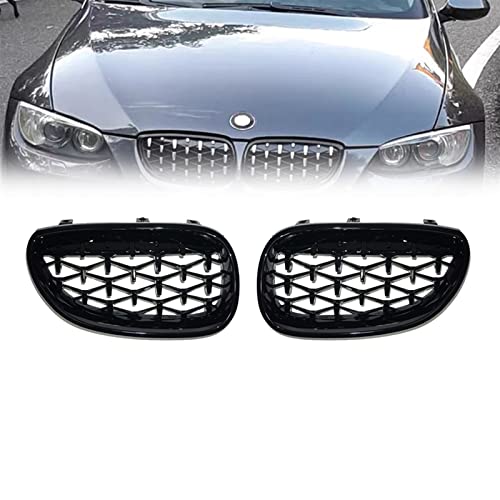 Grilles de pare-chocs avant style meteor diamond calandre double ligne pour BMW E60
