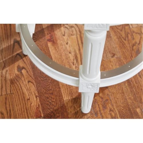 Newridgehomegoodschapman26incounterheightswivelbarstoolbacklessalabasterwhitewithgrayseat  Urban Country Home Decor New ridge home goods chapman 26in counter height swivel bar stool backless alabaster white with gray seat  urban country home decor