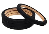 Pipeman's Installation Solution 2 Pair 8' MDF Wood Speaker Mounting Spacer Rings with Black Carpet for Car Audio Speakers