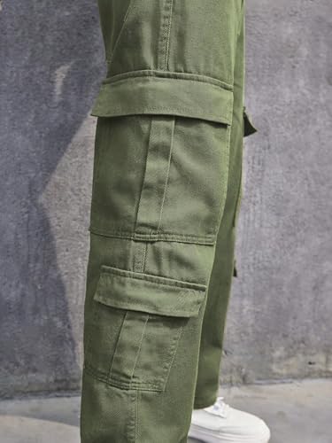Image of URBAN POCKETS Jeans for Men | Denim Cargo Pants with Relaxed Fit & Utility Side Pockets (2-D-Pocket-U03-U05)