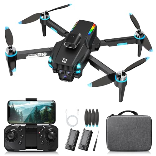 Drone con Fotocamera 4K, Motore Brushless, Evitamento Ostacoli, WiFi, Trasmissione 5G, One Touch...